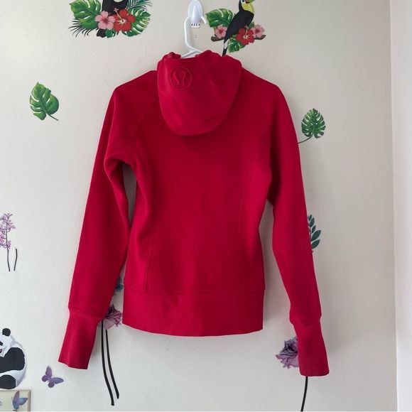 Lululemon scuba hoodie full zipper red size 4 - Picture 2 of 7